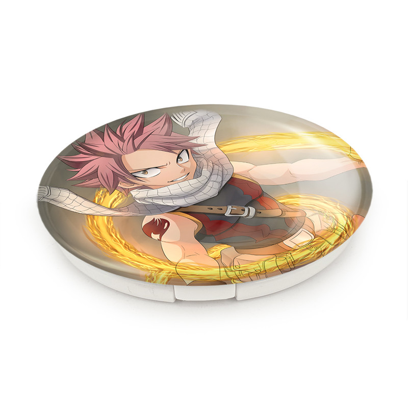 آینه جیبی خندالو طرح ناتسو انیمه فری تیل Fairy Tail مدل تاشو کد 16503