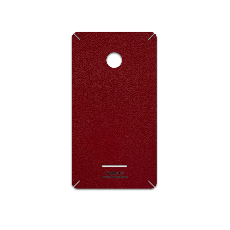 برچسب پوششی ماهوت مدل Red-Leather مناسب برای گوشی موبایل مایکروسافت Lumia 532