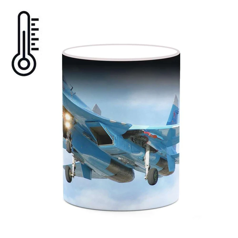 ماگ حرارتی کاکتی مدل هواپیمای جنگنده کد mgh20365