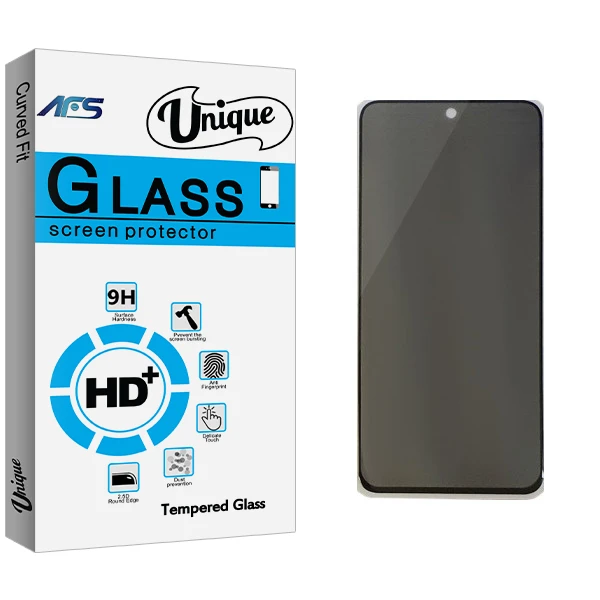 محافظ صفحه نمایش حریم شخصی ای اف اس مدل Unique Glass مناسب برای گوشی موبایل سامسونگ Galaxy A51