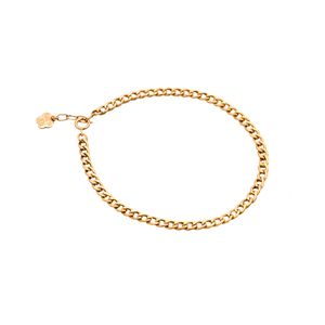 دستبند زنجیری طلا 18 عیار زنانه الی گالری مدل کارتیه 80