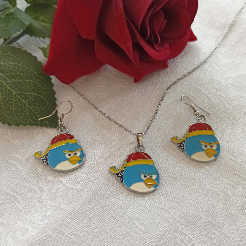 نیم ست دخترانه سلین کالا مدل پرندگان خشمگین ce-nimba14