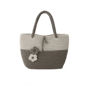 کیف بافتنی مدل مکرومه کد 3826