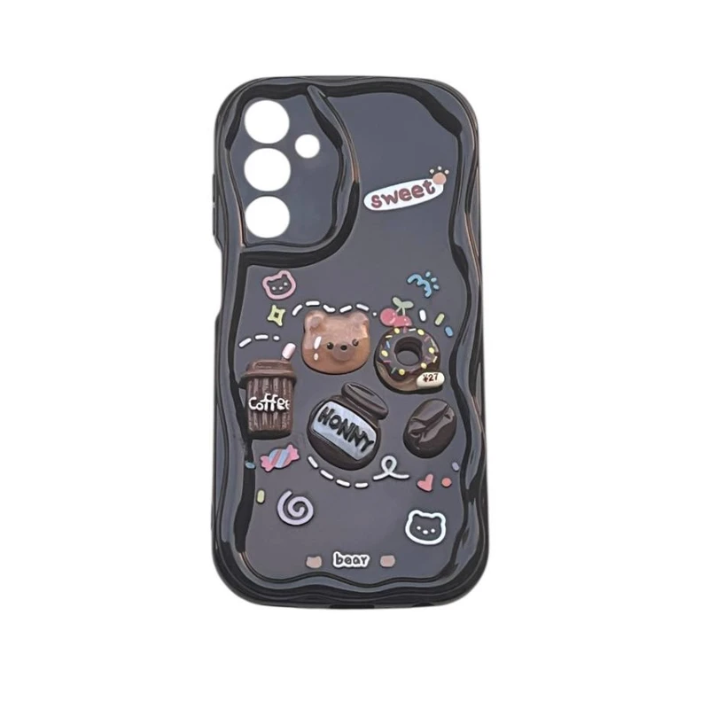 کاور مدل عروسکی برجسته طرح sweet  خرس و عسل کد 608 مناسب برای گوشی موبایل سامسونگ Galaxy A54