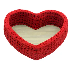 سبد قلاب بافی تریکو طرح قلب مدل behbaft03