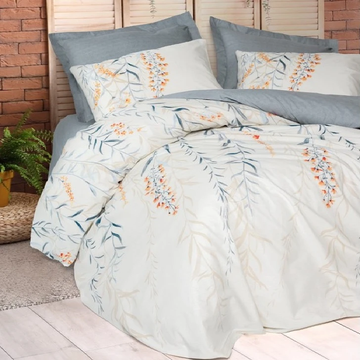 سرویس روتختی کاتن باکس مدل Mode Line Hiedra Indigo یک نفره 3 تکه