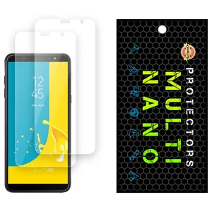 Multi Nano X-S2N Model Transparent Screen Protector Suitable For Samsung Galaxy J8 (64 GB) Mobile Phone Pack Of 2