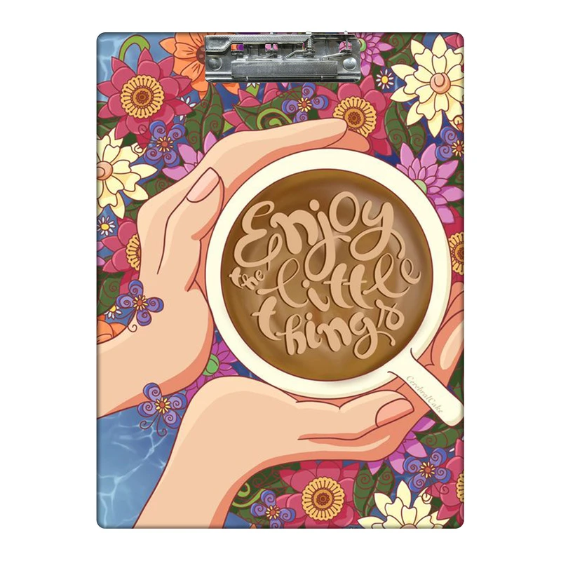 تخته شاسی طرح زمان خوردن قهوه کد 1360376 سایز A4