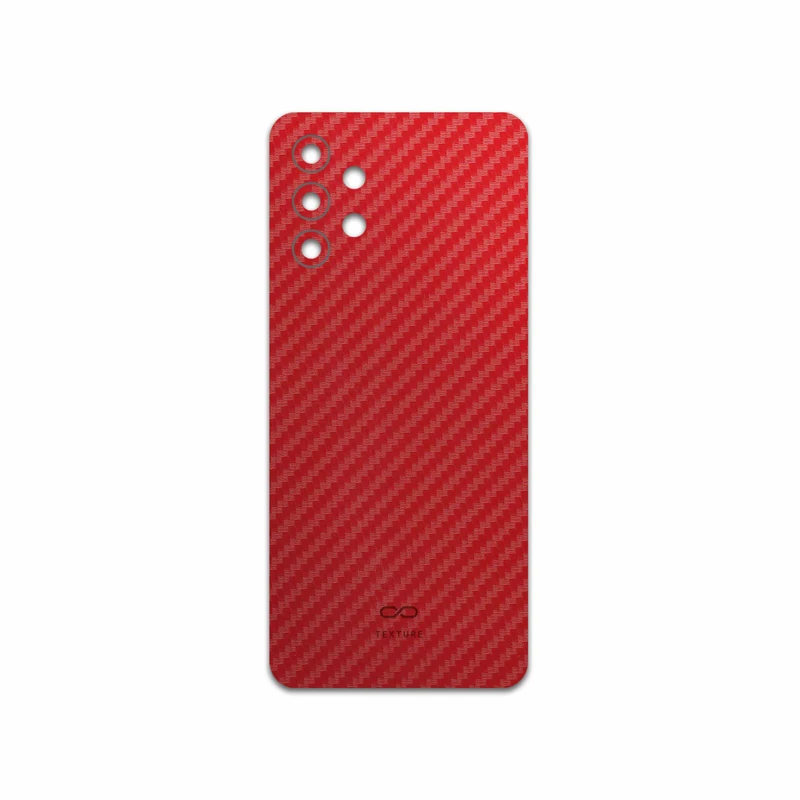 برچسب پوششی ماهوت مدل Red-Fiber مناسب برای گوشی موبایل سامسونگ Galaxy A32 4G