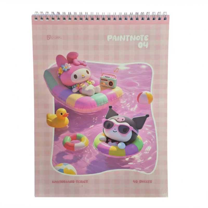 دفتر نقاشی ۴۰ برگ پالت طرح کرومی سیمی گلاسه