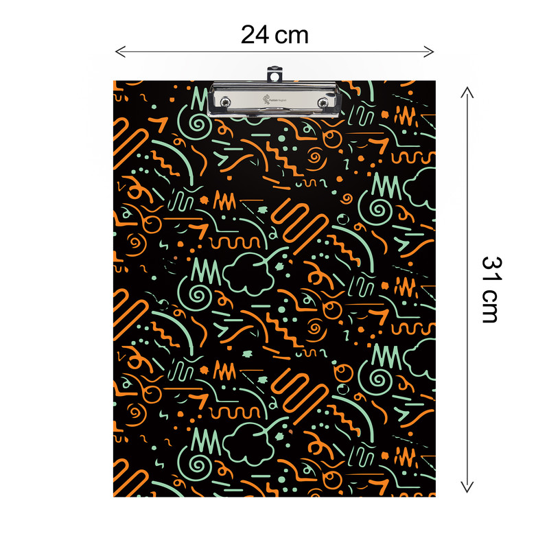 دفتر کلاسوری پدیده نقش مدل 26 حلقه مدرن کد 001 به همراه تخته شاسی