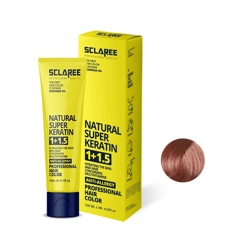 رنگ مو اسکلاره شماره 8.17 حجم 120 میلی لیتر رنگ بلوند نسکافه‌ای روشن