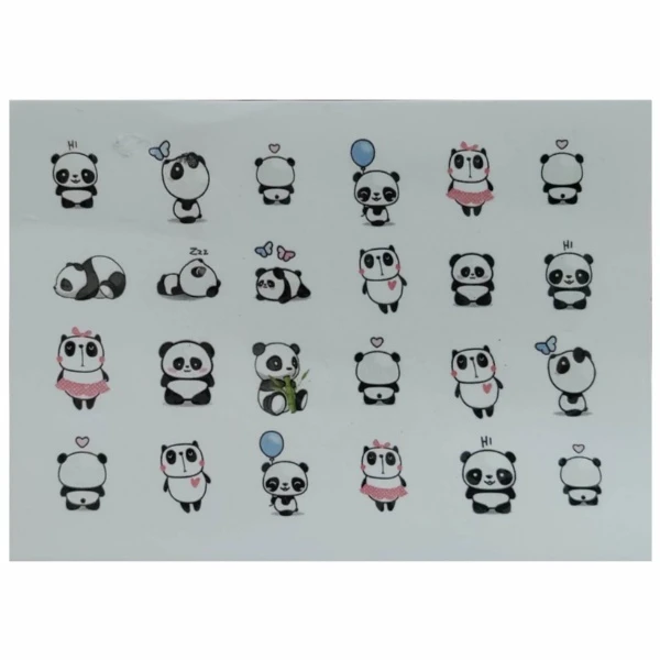 استیکر طراحی ناخن مدل پاندا کد A177