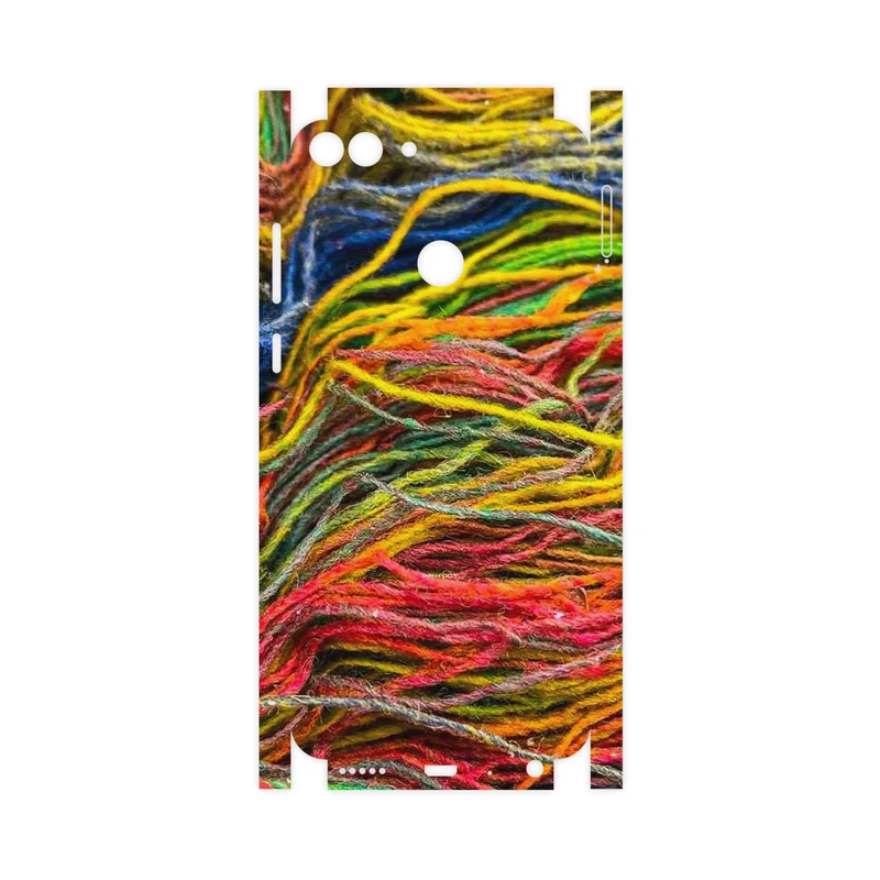 برچسب پوششی ماهوت مدل Fabric Texture 9-FullSkin مناسب برای گوشی موبایل هوآوی P Smart