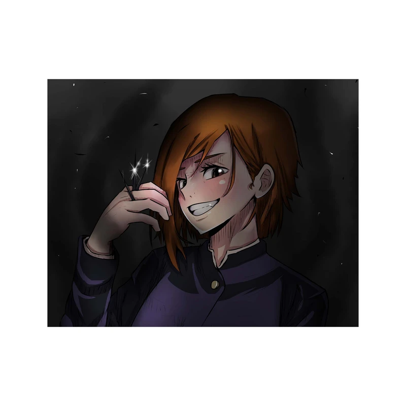 استیکر لپ تاپ و موبایل مدل انیمه جوجوتسو کایسن نوبارا کوگیساکی Jujutsu Kaisen Nobara Kugisaki کد 4093