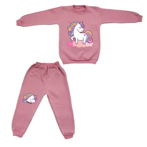 ست سویشرت و شلوار دخترانه مدل اسب شاخدار