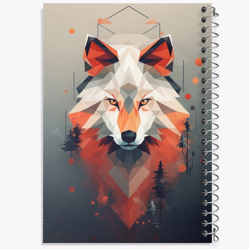 دفتر مشق 50 برگ خندالو طرح گرگ کد F2629