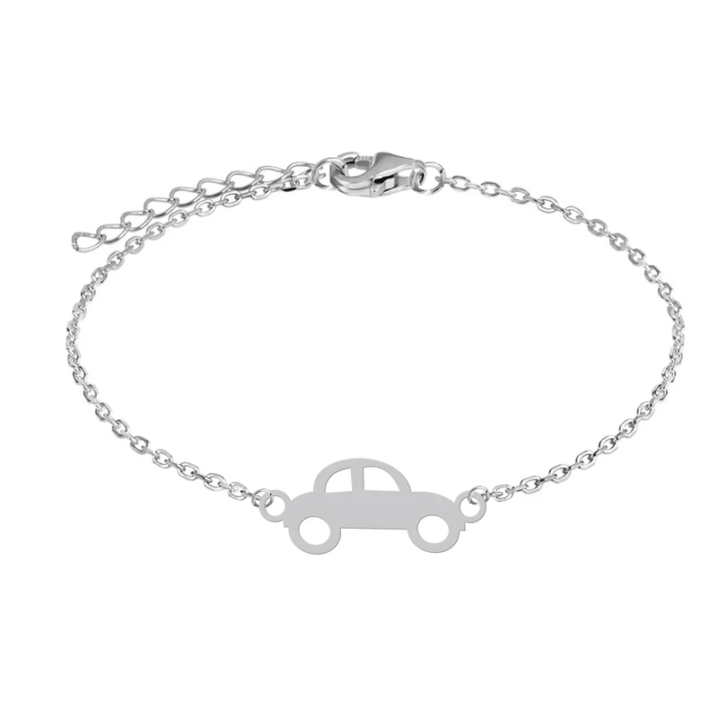 دستبند زنجیری زنانه هایکا مدل کارتونی ماشین کد z.dh196