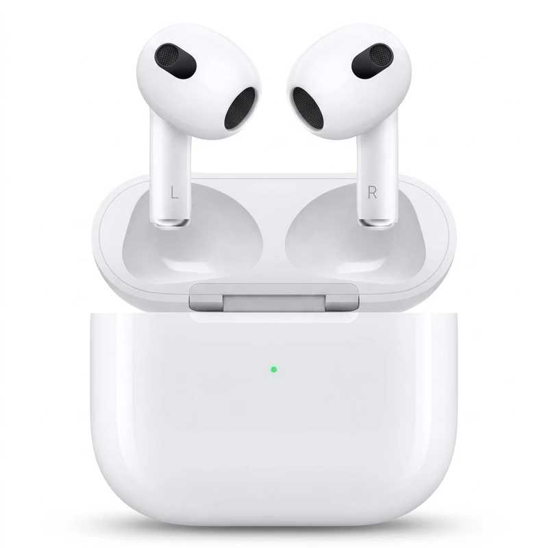 هدفون بلوتوثی مدل AIR PODs 3 با طراحی ارگونومیک و بیس و قدرت صدای بالا، همراه با کیس شارژ