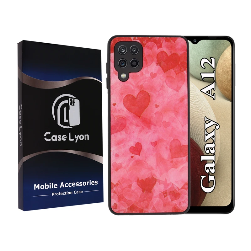 کاور کیس لیون مدل قلب مناسب برای گوشی موبایل سامسونگ Galaxy A12