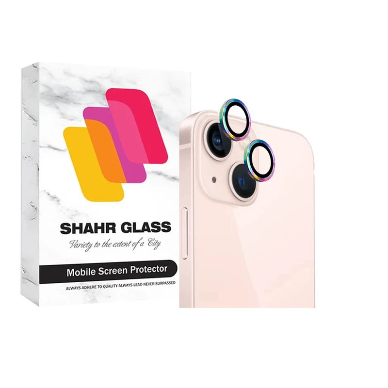 محافظ لنز دوربین شهر گلس مدل RINGSHA مناسب برای گوشی موبایل اپل iPhone 13 mini