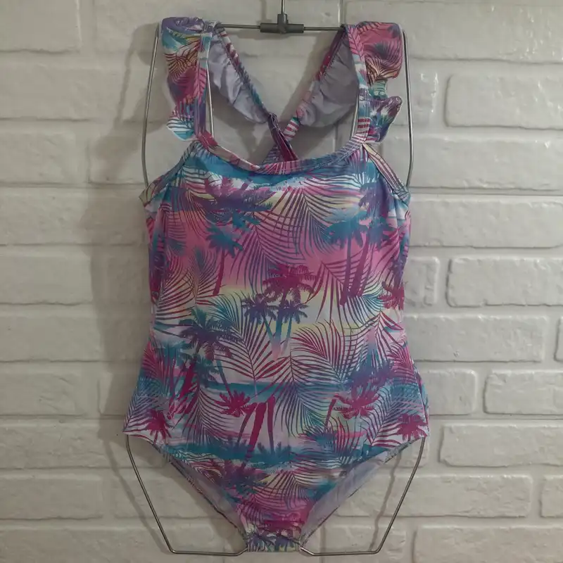 مایو زنانه مدل اسلیپ هاوایی رنگ صورتی