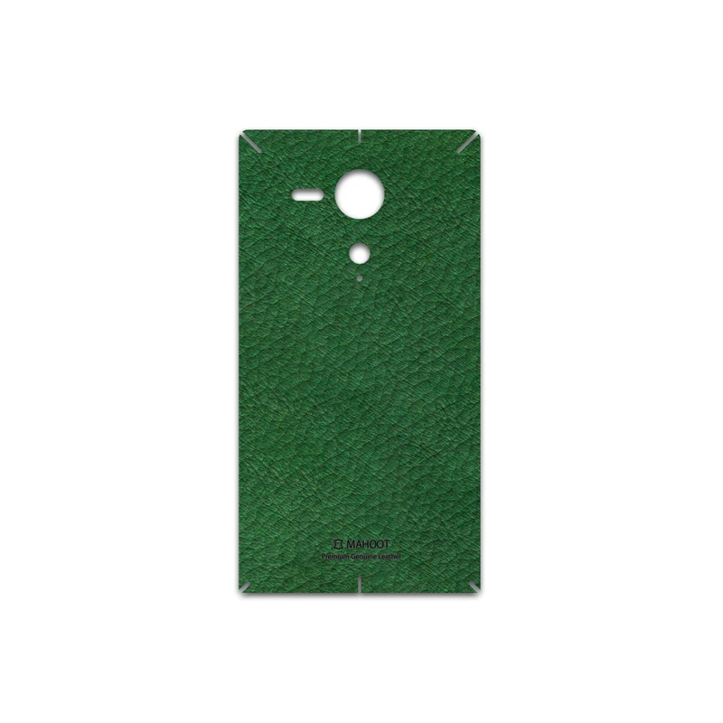 برچسب پوششی ماهوت مدل Green-Leather مناسب برای گوشی موبایل سونی Xperia SP