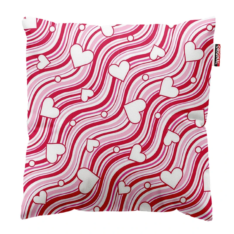  کوسن پاد آفرین طرح قلب سایز 30*30 سانتی متر کد 405