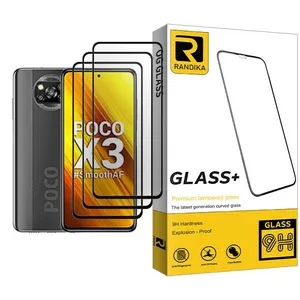 Randika Randika Glass MIX003 Screen Protector For Xiaomi Poco X3 Pack Of 3