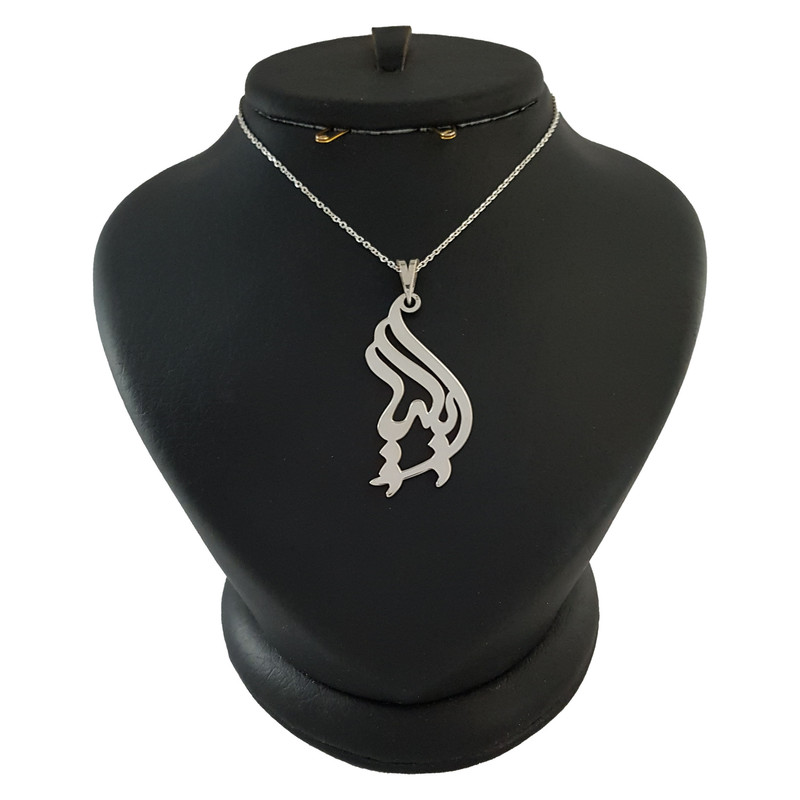 گردنبند نقره مردانه ترمه 1 طرح ایلیا کد mas 00191