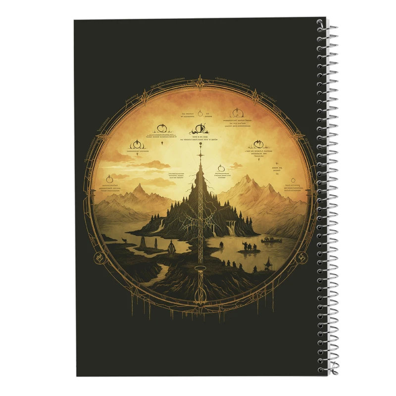 دفتر مشق 50 برگ مدوپد مدل  ارباب حلقه ها The Lord of the Rings کد DF3127