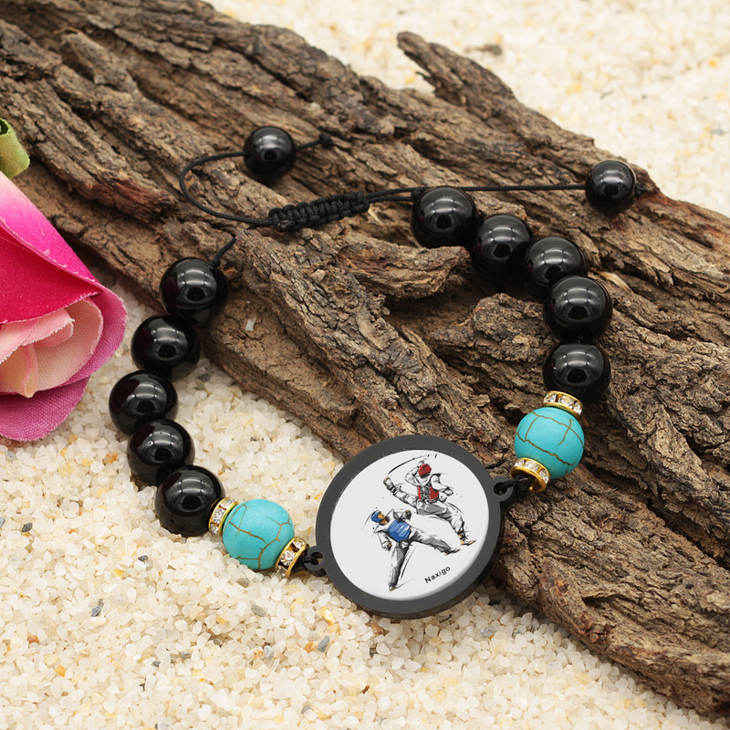 دستبند زنانه ناکسیگو طرح تکواندو کد BR4007