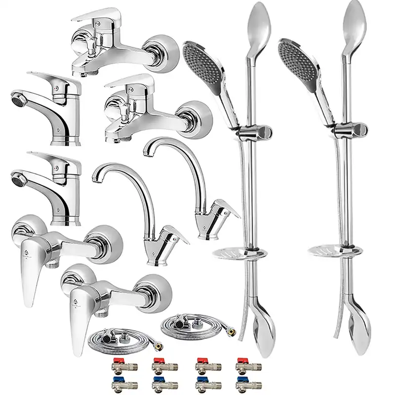 ست شیرآلات آکوا ریس مدل کارن قهرمان تک 2024 مجموعه 16عددی