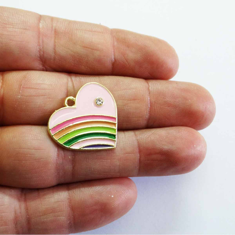 آویز گردنبند دخترانه مدل قلب کد AG1065