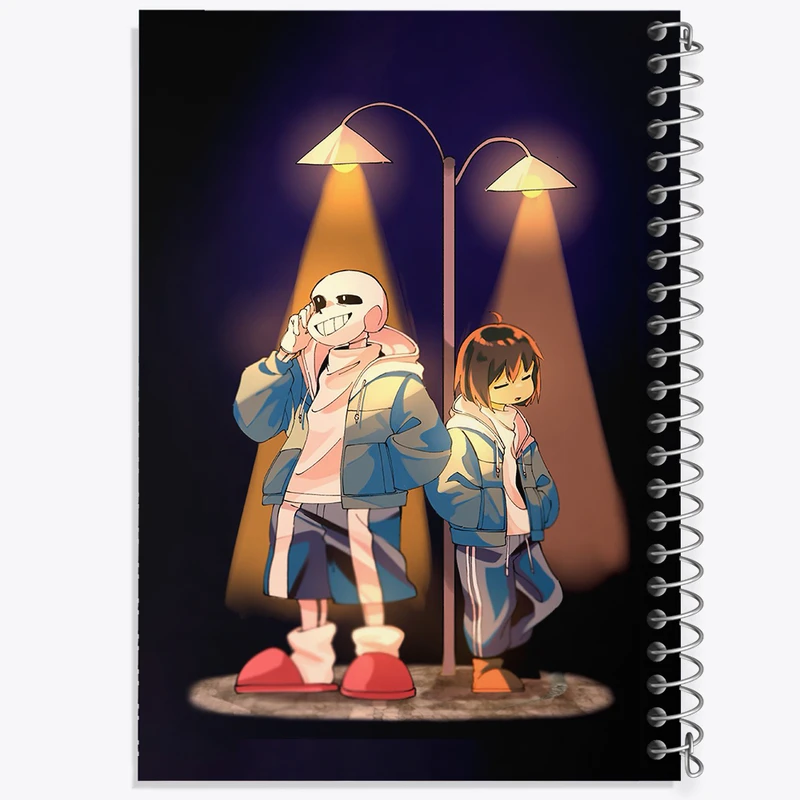 دفتر ژورنال نویسی 50 برگ خندالو مدل نقطه ای طرح بازی آندرتیل (Undertale) کد 31740