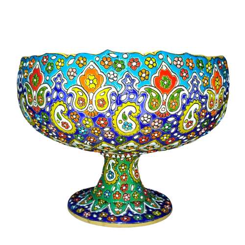 شکلات خوری میناکاری مدل گل باغ