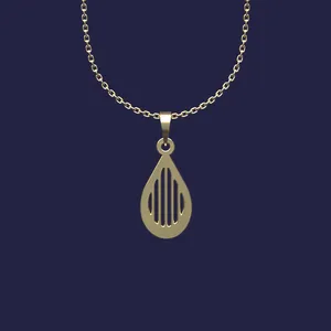 گردنبند طلا 18 عیار زنانه مدوپد مدل هندسی کد Y2-1-1035