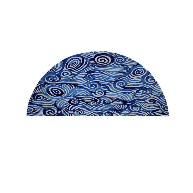 پادری مدل نیم دایره طرح کلاسیک کد 9157 سایز 90×45 سانتی متر