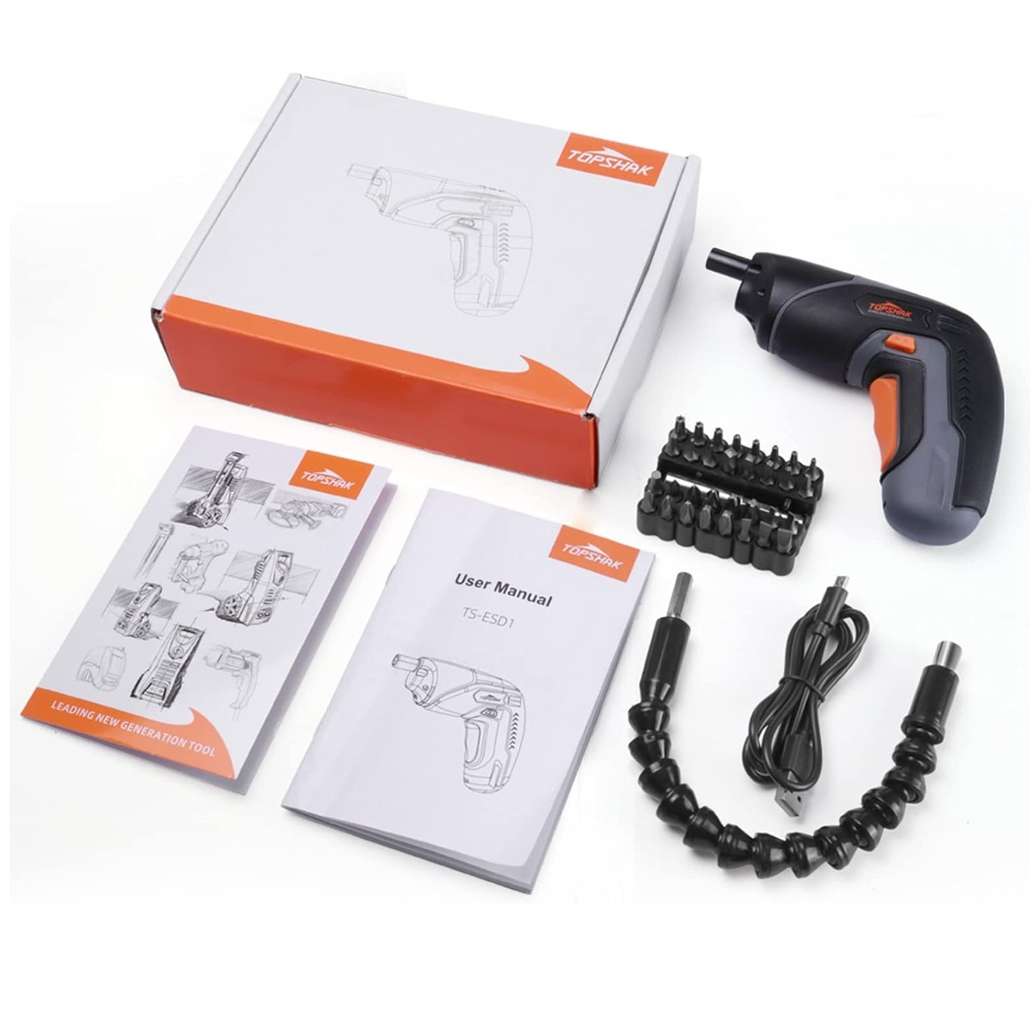 پیچ گوشتی شارژی توپ شاک مدل ts-esd1