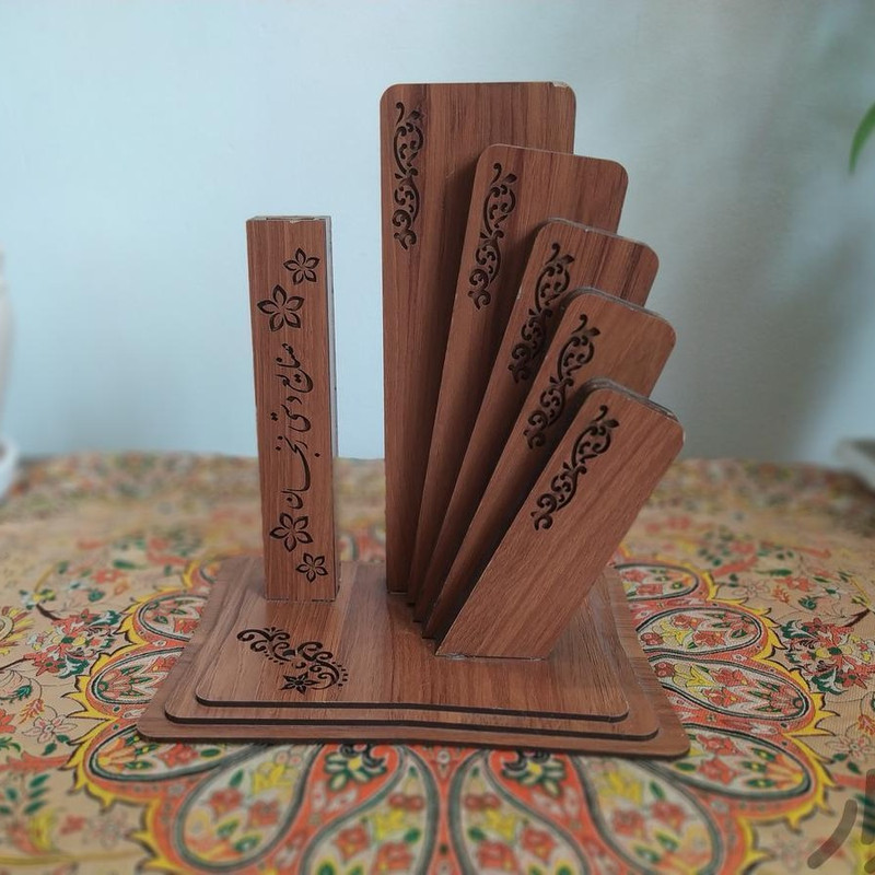 استند چاقو صنایع دستی زنجان مدل مهرزاد کد 001