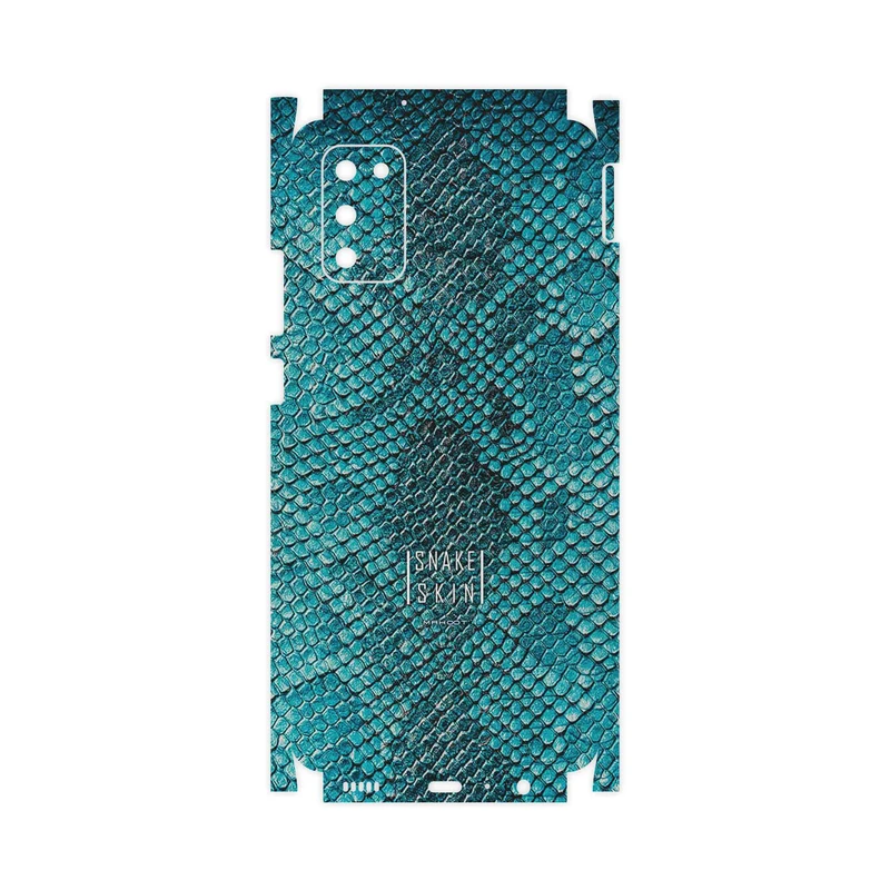 برچسب پوششی ماهوت مدل Blue Snake Skin-FullSkin مناسب برای گوشی موبایل سامسونگ Galaxy M02s