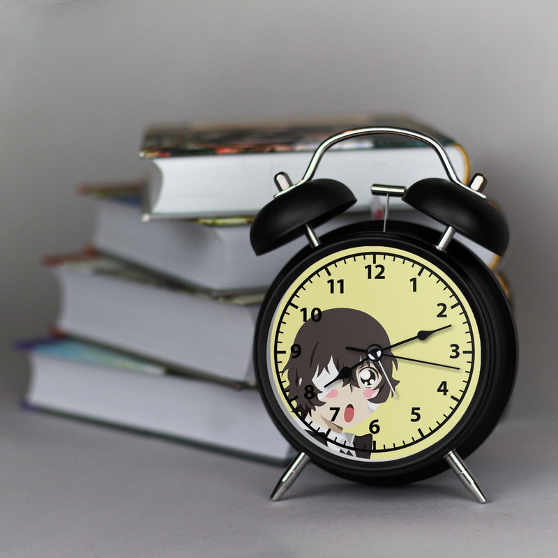 ساعت رومیزی طرح انیمه سگ های ولگرد بانگو دازای Bungo Stray Dogs کد 8513