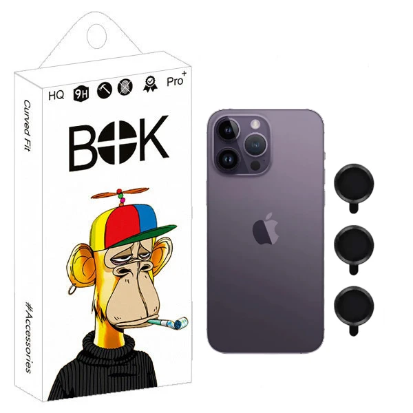 محافظ لنز دوربین بوک مدل Ringi Fort مناسب برای گوشی موبایل اپل iphone 14 / 15 / 16 Pro / Pro Max