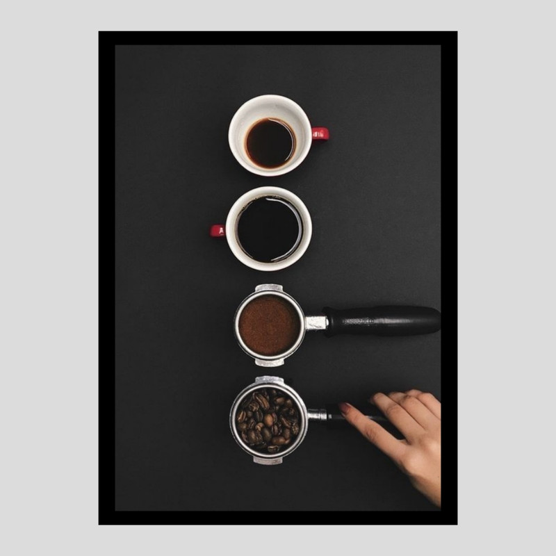 تابلو مدل کافه و قهوه کد Cafe73 مجموعه 5 عددی