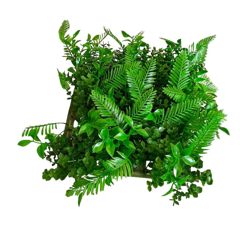 چمن مصنوعی آکواریوم مدل پرتراکم طرح برگ هاوایی سایز 25x25 سانتی متر