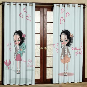 پرده مدل دختر مخمل پانچی کد 1257L سایز 140x280 سانتی متر