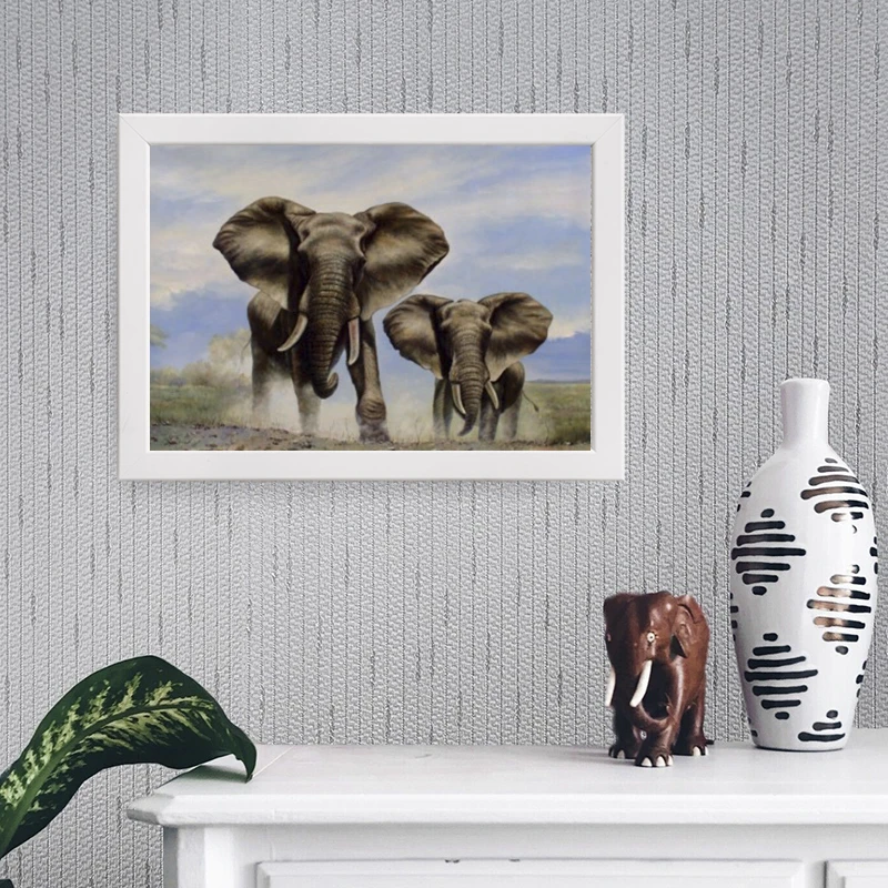 تابلو یاسین دکوراتیو مدل آبرنگ فیلِ پسر کد ysw587