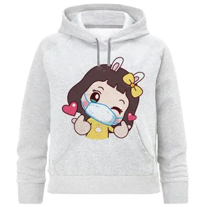 هودی دخترانه مدل دختر و ماسک F923