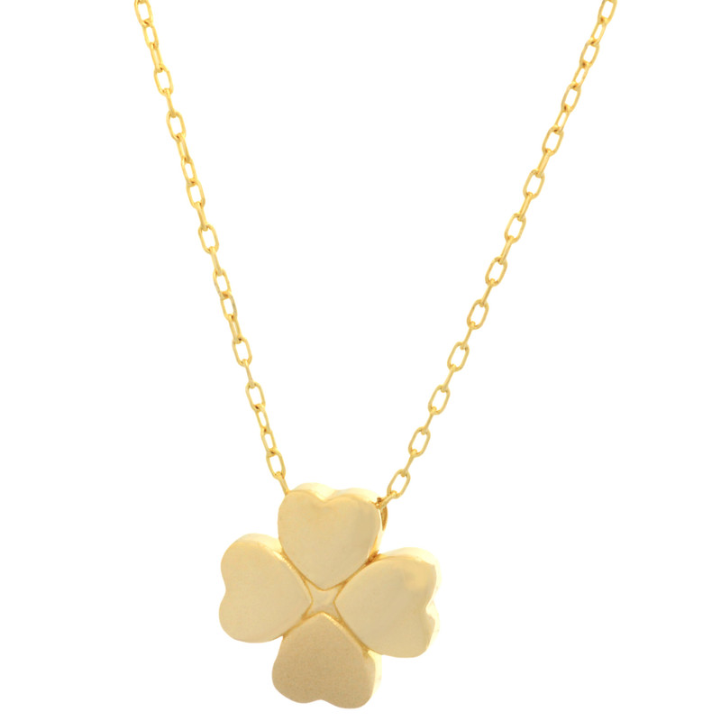 گردنبند طلا 18 عیار زنانه طلای مستجابی مدل قلب کد 04