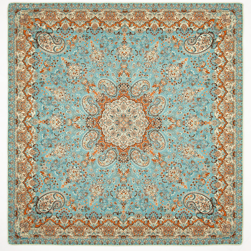 رومیزی ترمه رضایی طرح اطلس مدل مربع